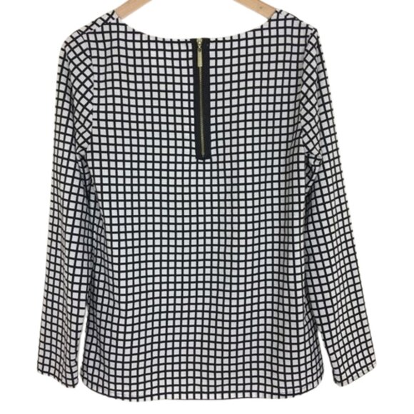 Merona windowpane pattern top - Picture 2 of 8